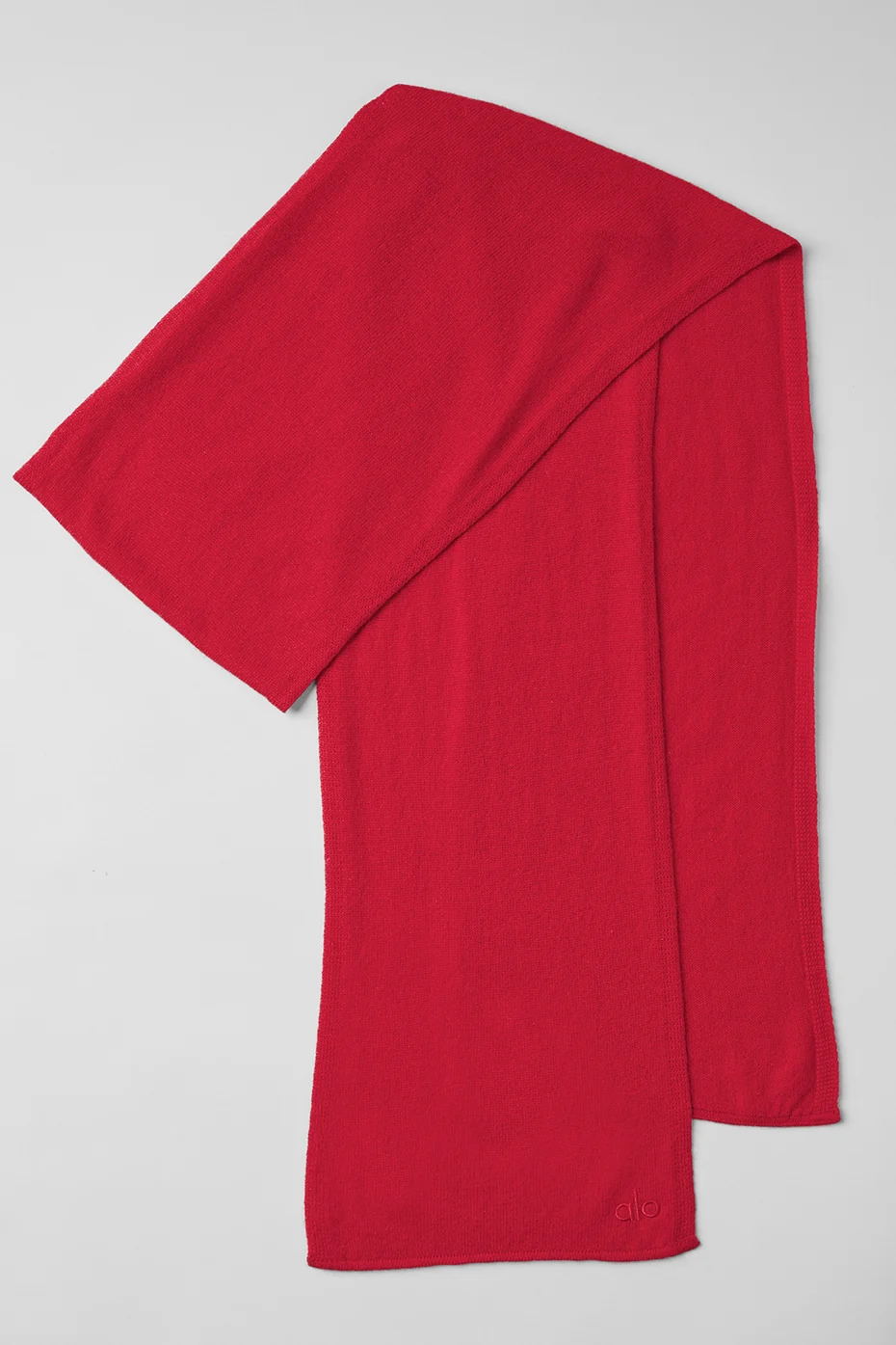 Cashmere Light Frosted Scarf - Red Ribbon - Image 2