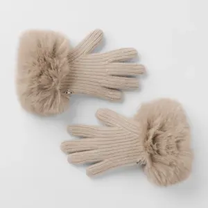 Courchevel Cashmere Gloves - Oat Heather