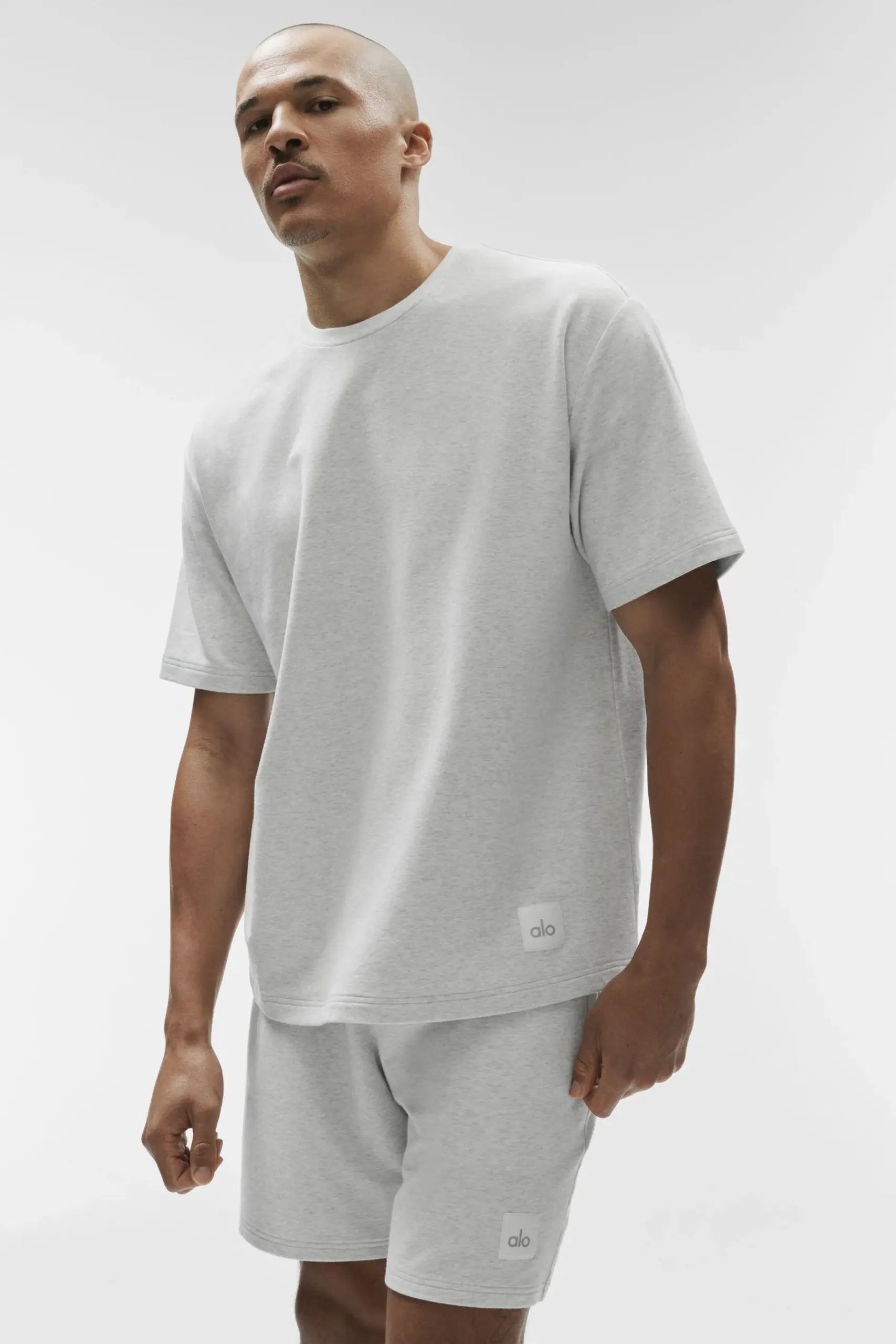 Double Take Short Sleeve - White Heather - Image 3