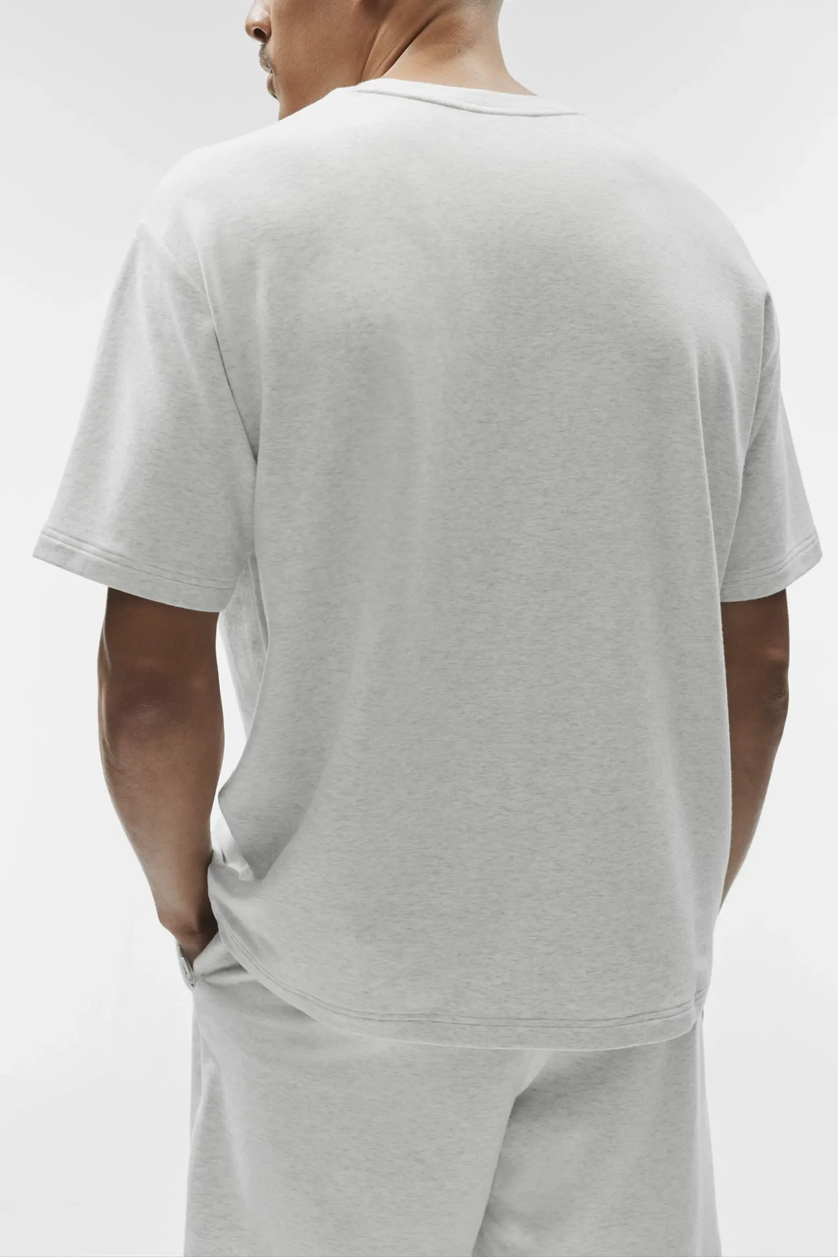 Double Take Short Sleeve - White Heather - Image 2