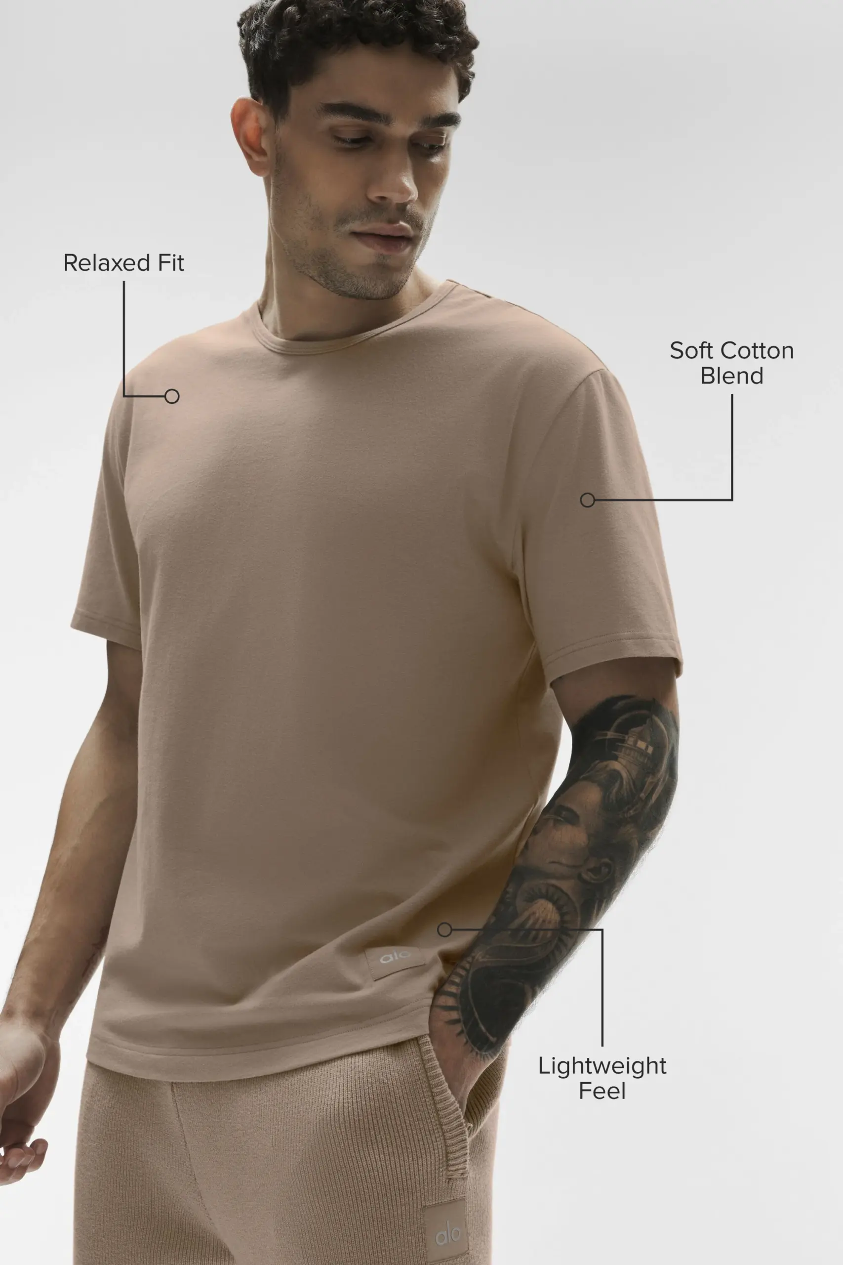 Street Essential Tee - Gravel - Image 2