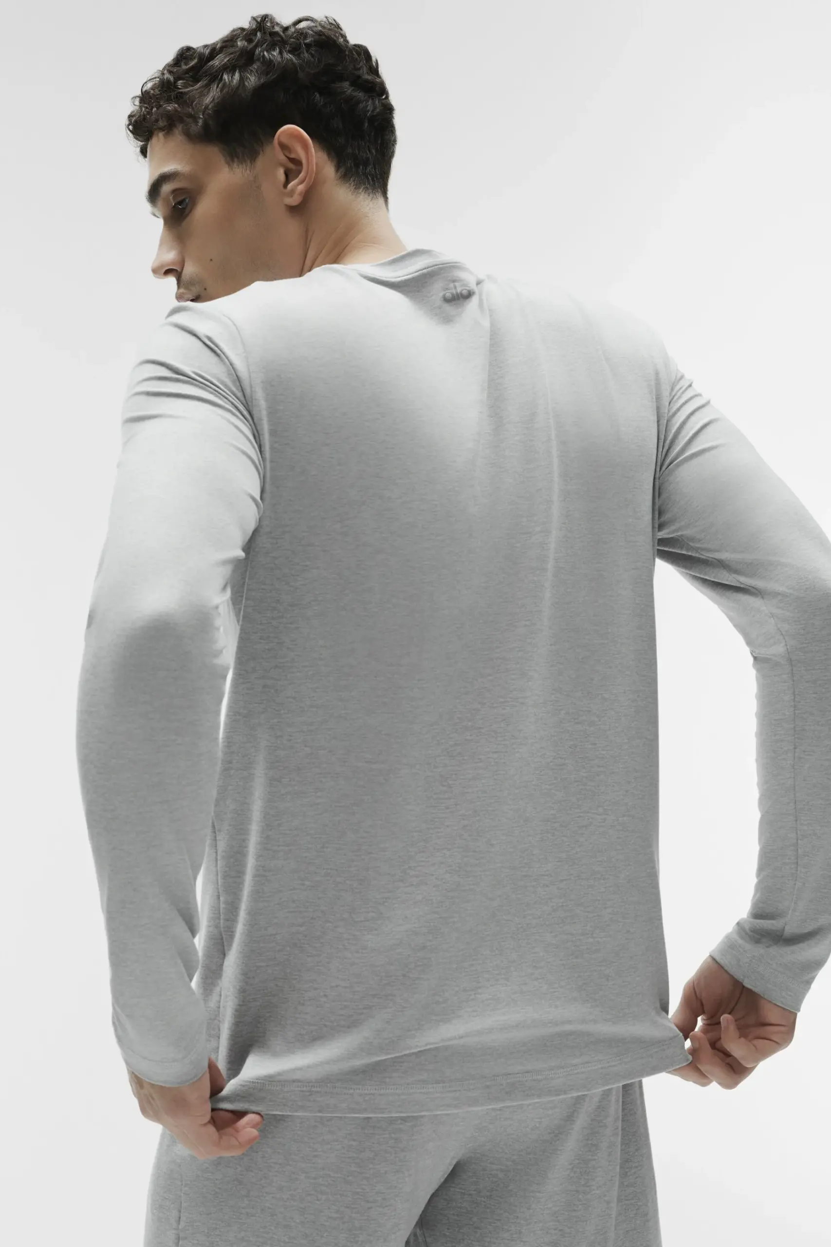 Conquer Reform Crewneck Long Sleeve - Athletic Heather Grey - Image 3