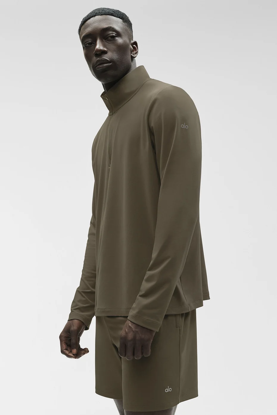 Conquer 1/4 Zip Reform Long Sleeve - Olive Tree - Image 5