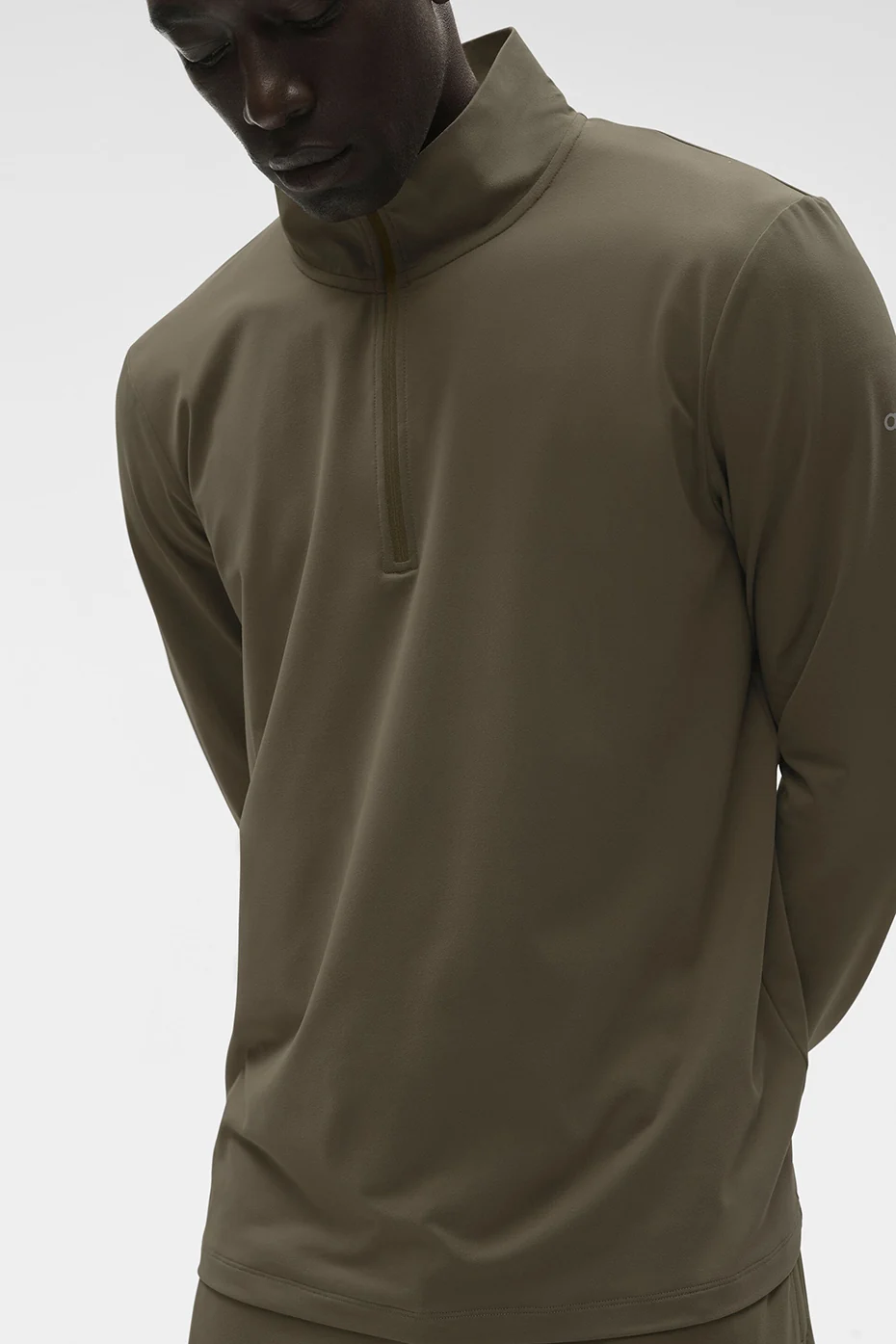 Conquer 1/4 Zip Reform Long Sleeve - Olive Tree - Image 3