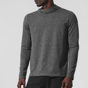Conquer Reform Long Sleeve With Hood - Dark Heather Grey