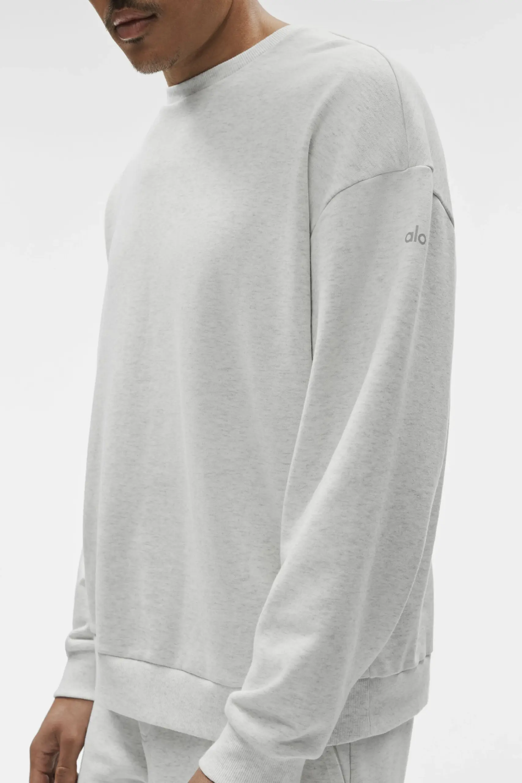 Chill Crew Neck Pullover - White Heather - Image 4
