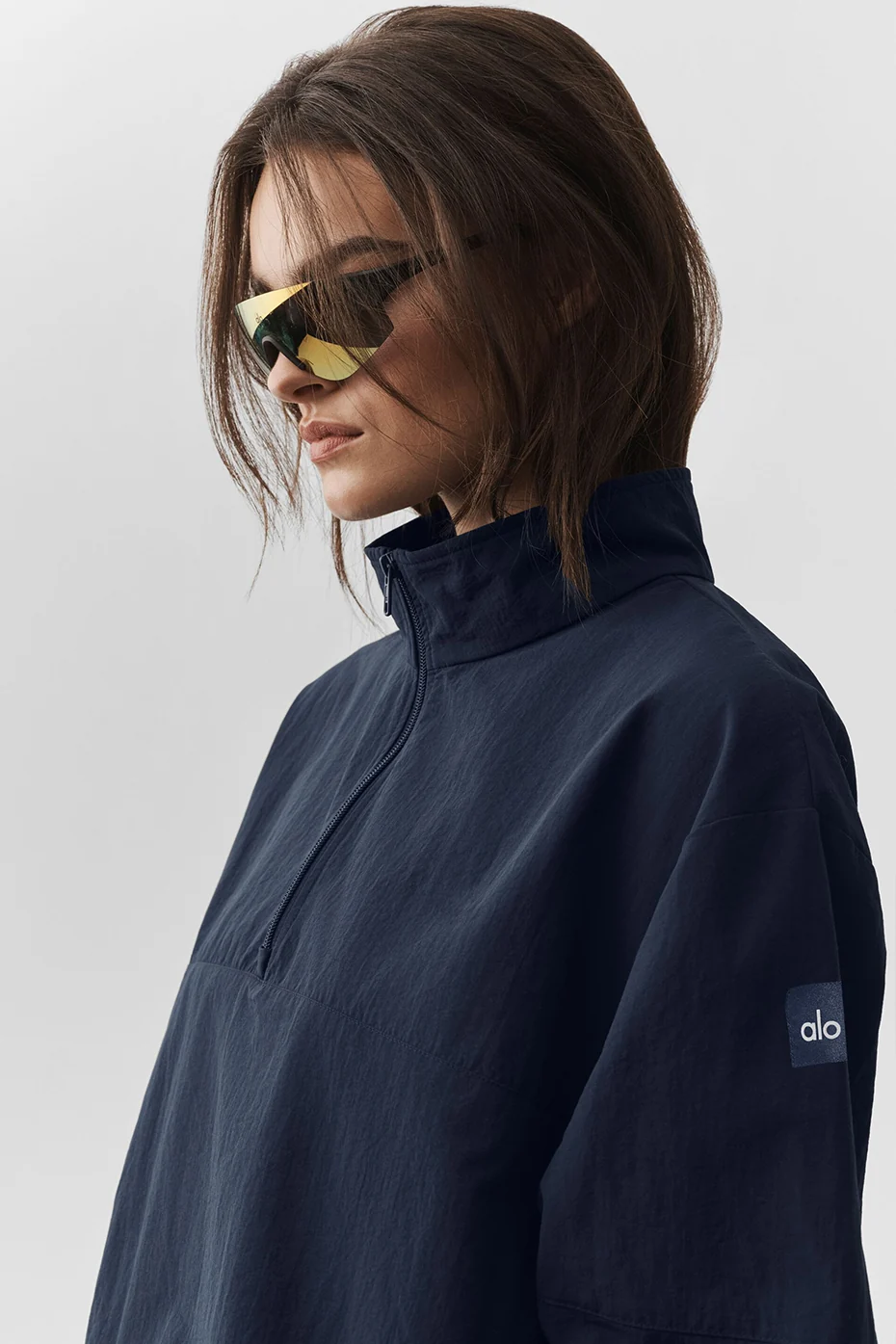 Light Weight Takeaway Track Pullover - Navy - Image 4