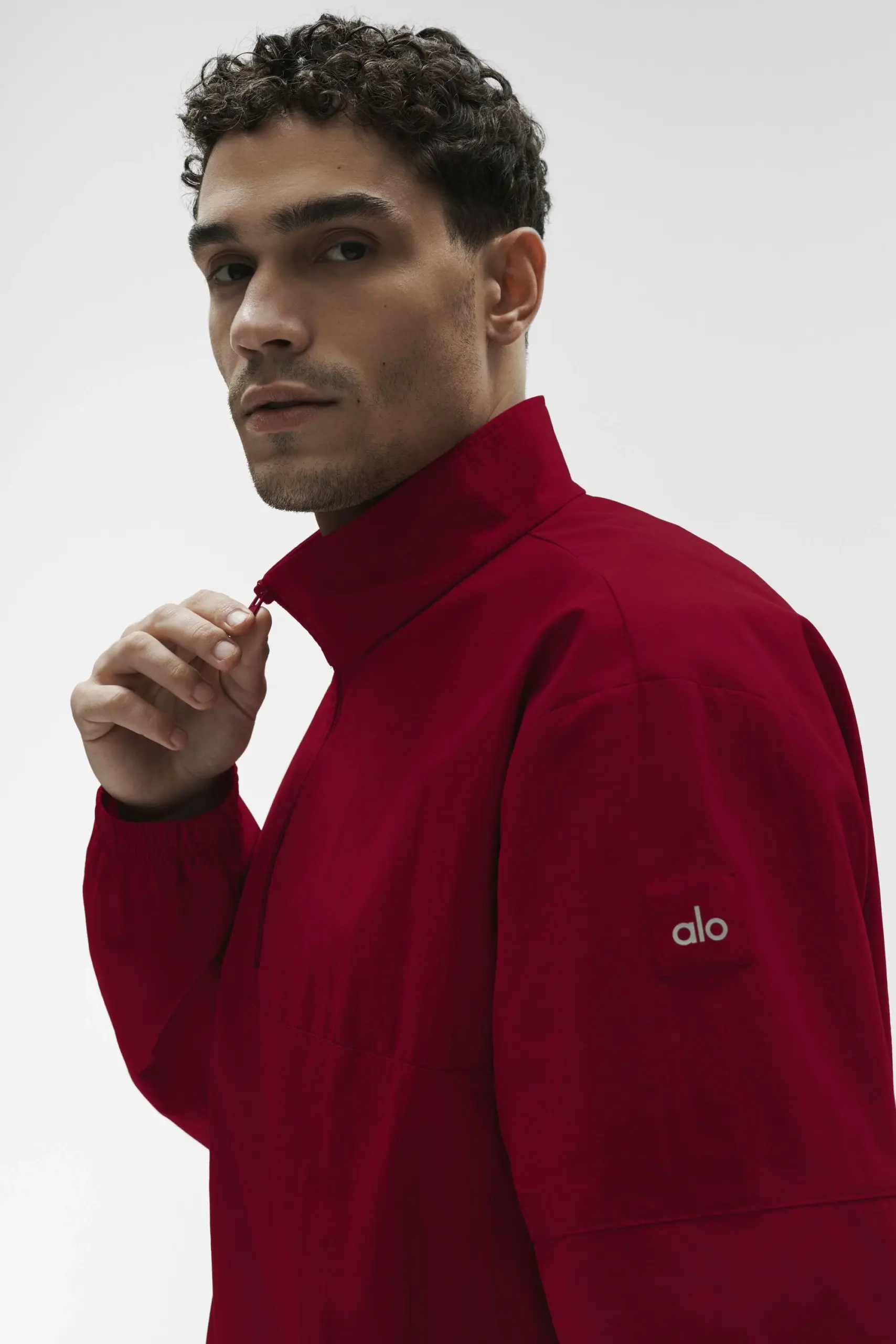 Light Weight Takeaway Track Pullover - Garnet - Image 4