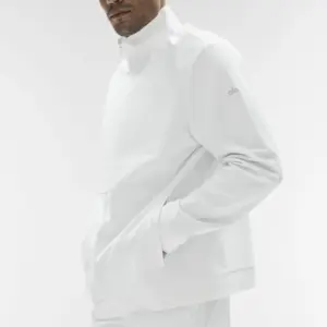 Conquer Max Mock Neck Full Zip - White