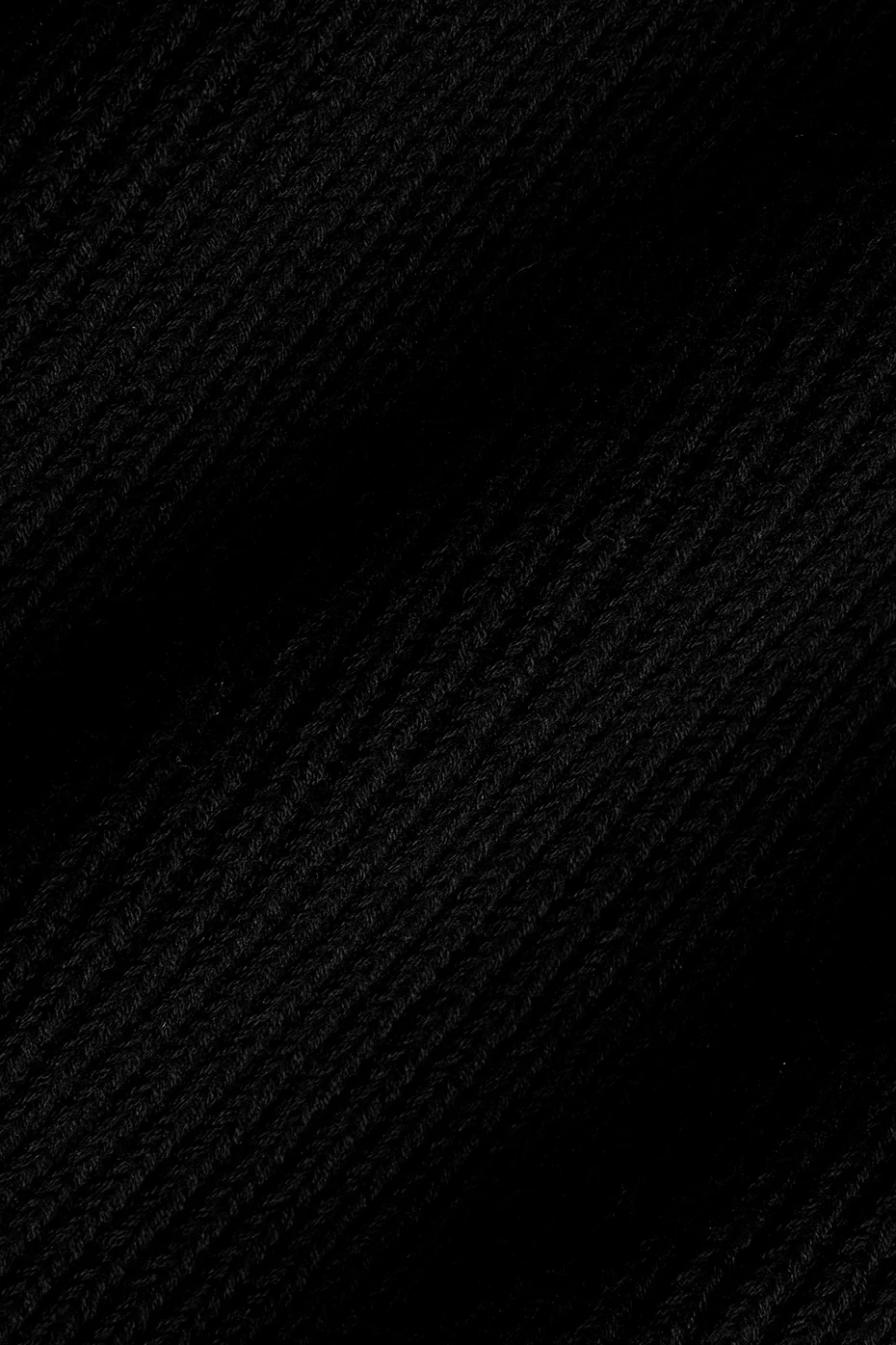 Domain Rib Knit Crew Sweater - Black - Image 6