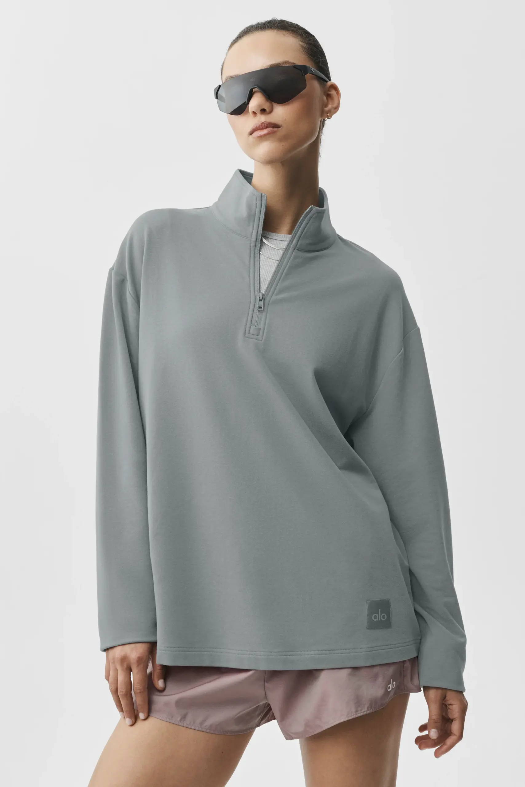 Double Take Long Sleeve 1/4 Zip - Monument