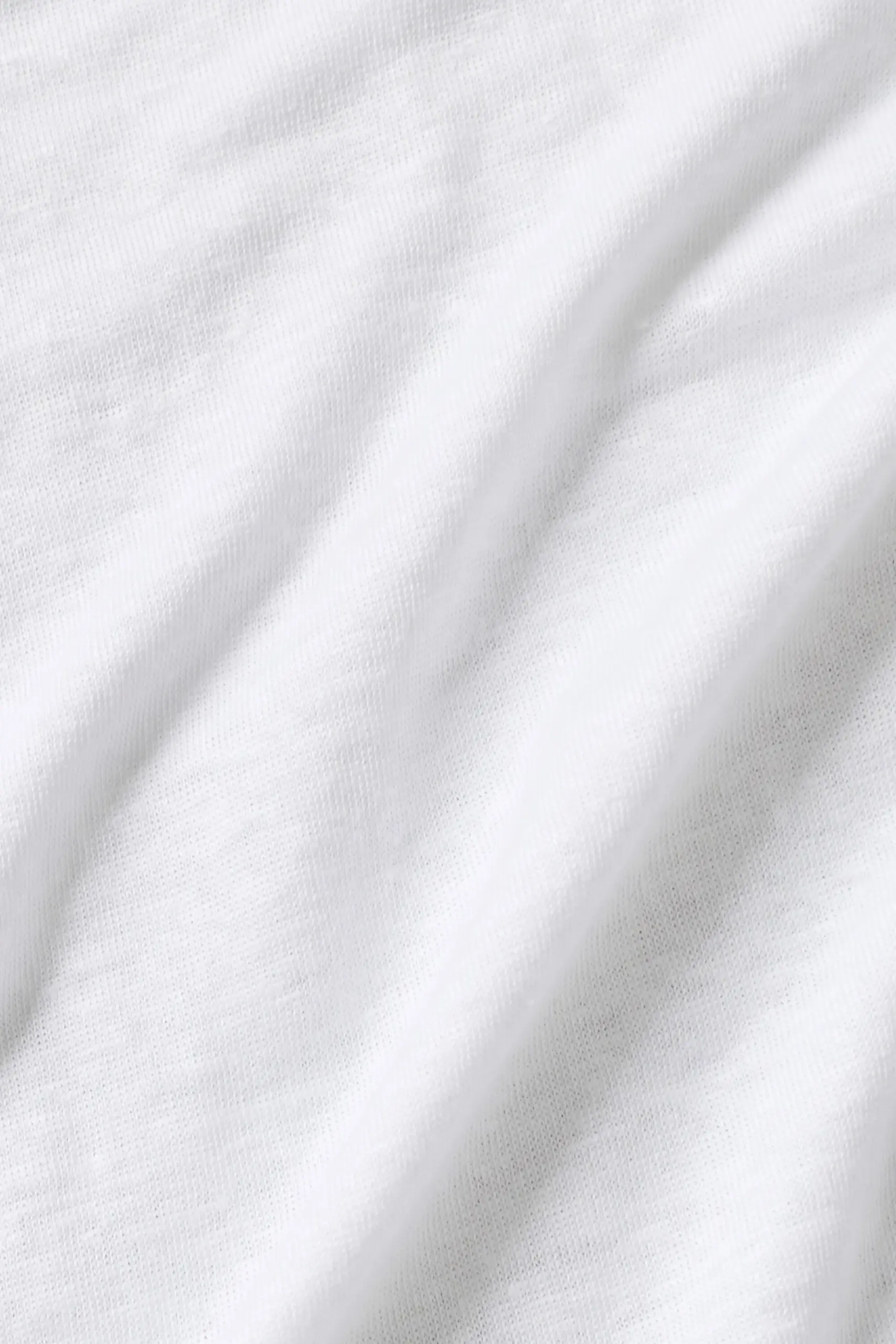 Linen Jersey Coastal Long Sleeve Button Up - White - Image 6