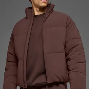 Stretch Woven Street Puffer - Brownstone