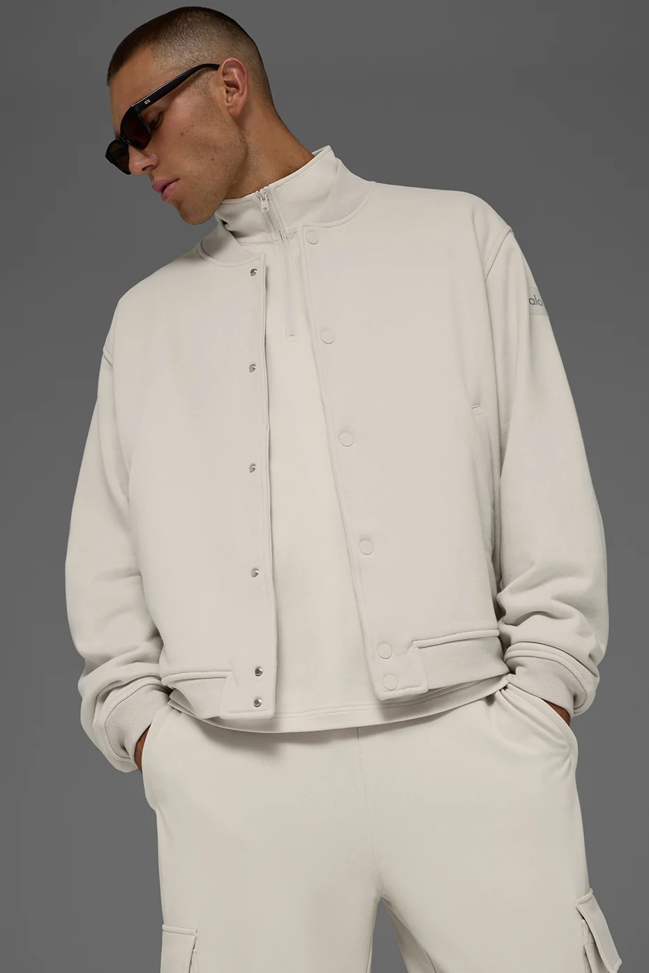 Renown Varsity Jacket - Bone - Image 5