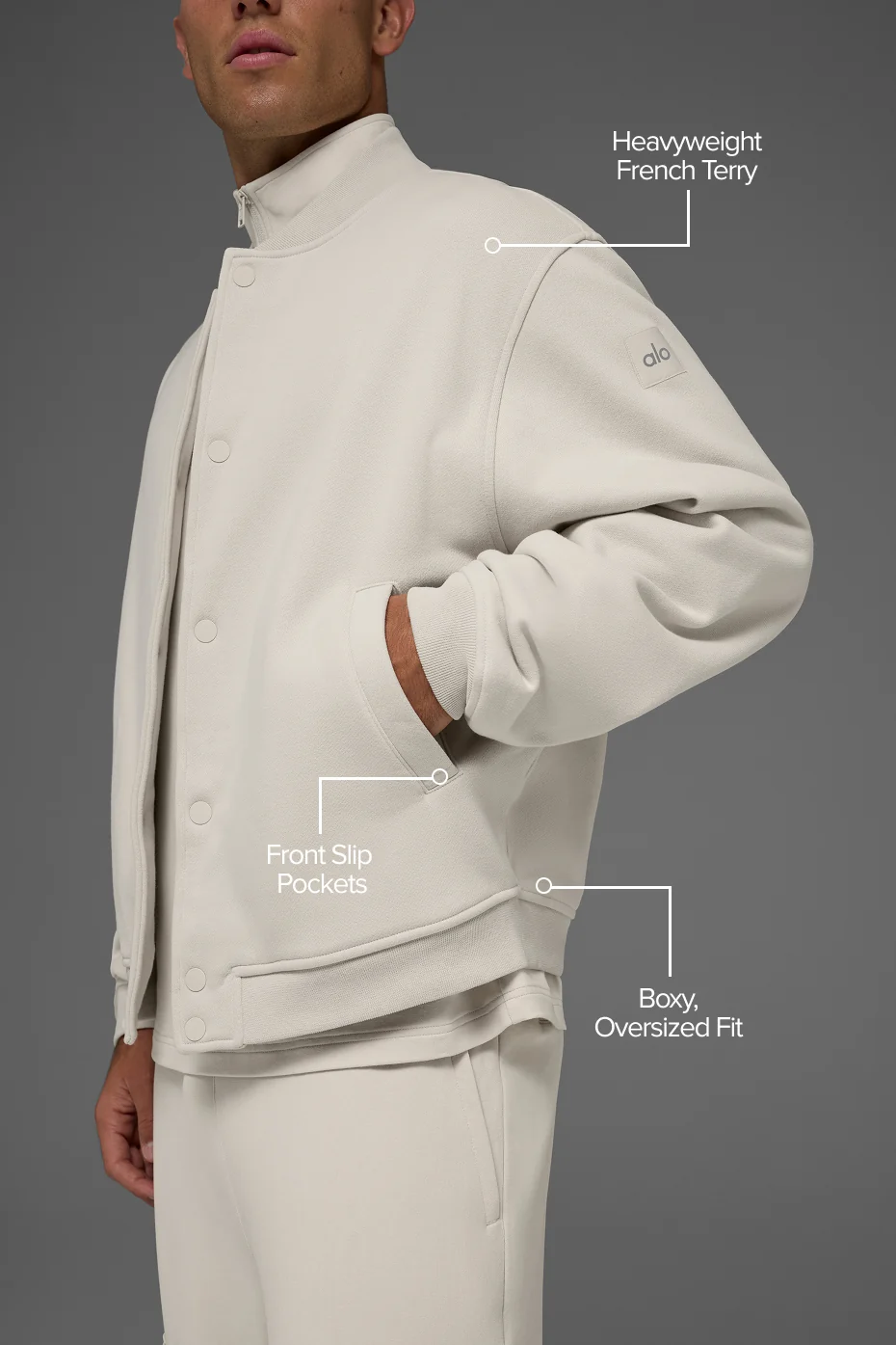 Renown Varsity Jacket - Bone - Image 2