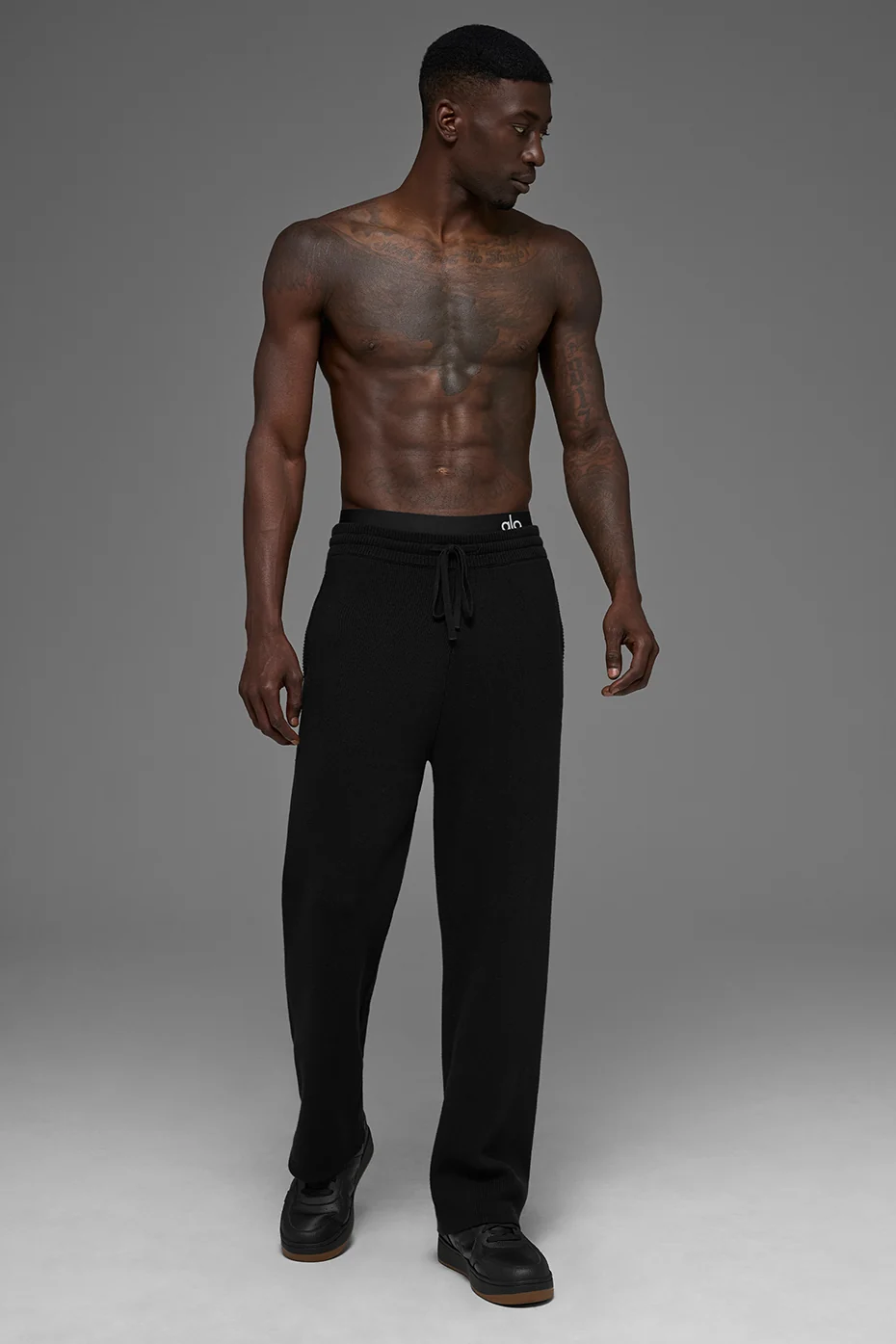 Scholar Straight Leg Sweatpant - Black - Image 4