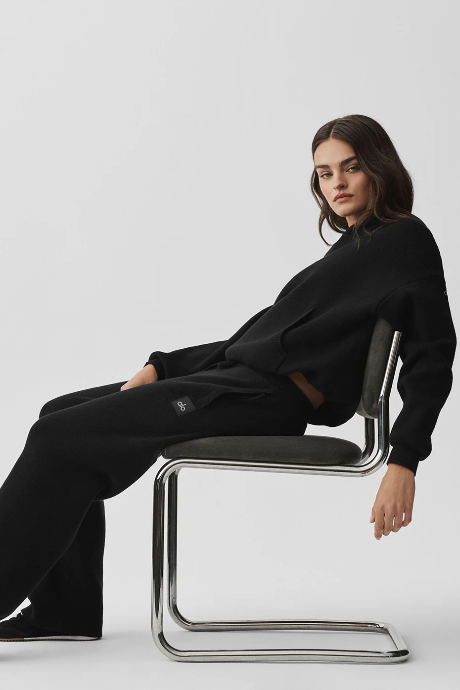 Scholar Straight Leg Sweatpant - Black - Image 4