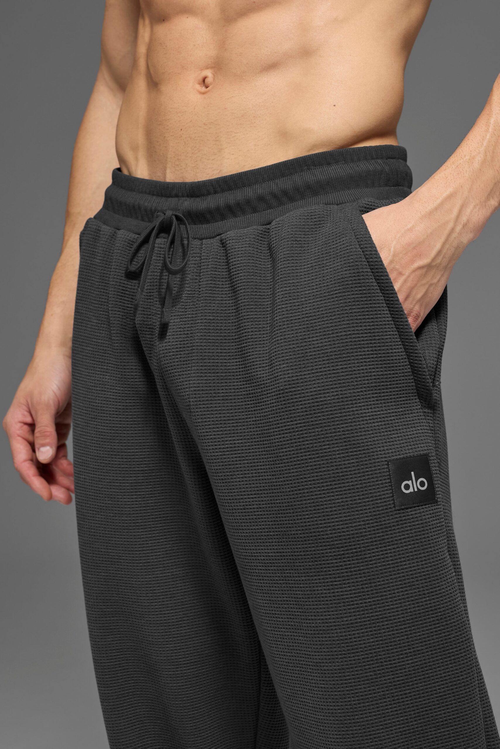 Waffle Lounge Jogger - Anthracite - Image 4