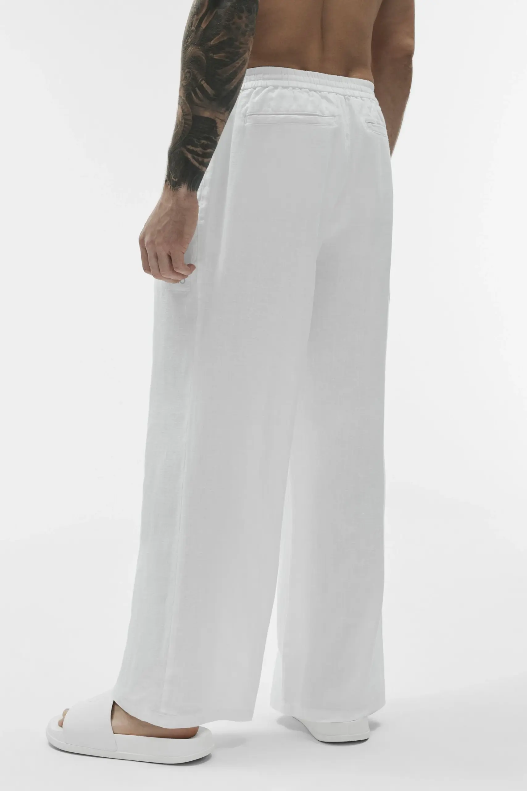 Linen Days Straight Leg Pant - White - Image 4