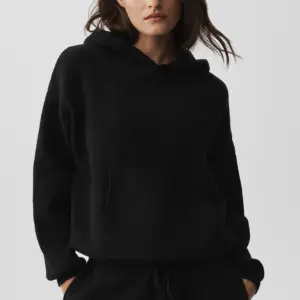 Scholar Hooded Sweater - Black