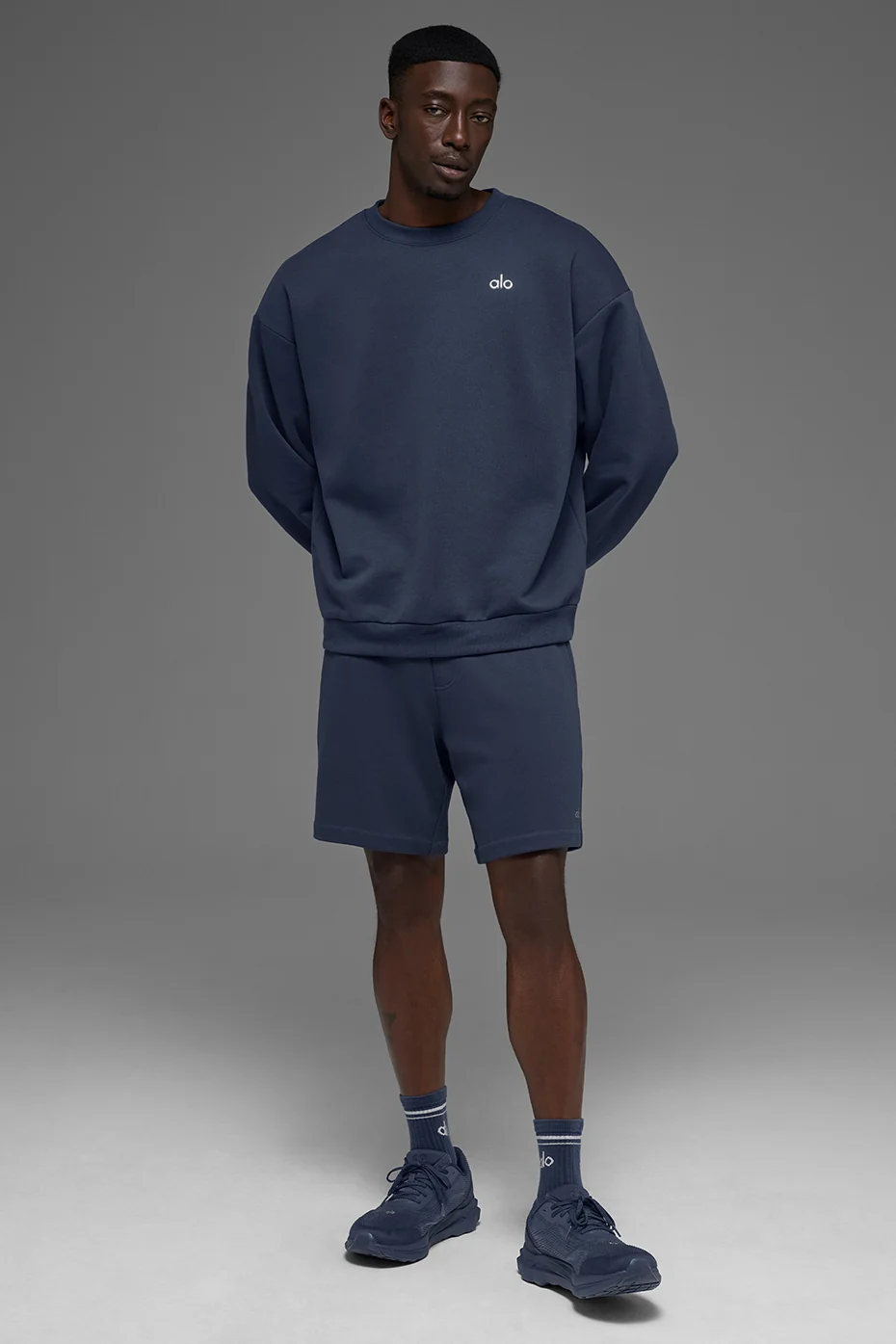 Accolade Crew Neck Pullover - Navy - Image 5