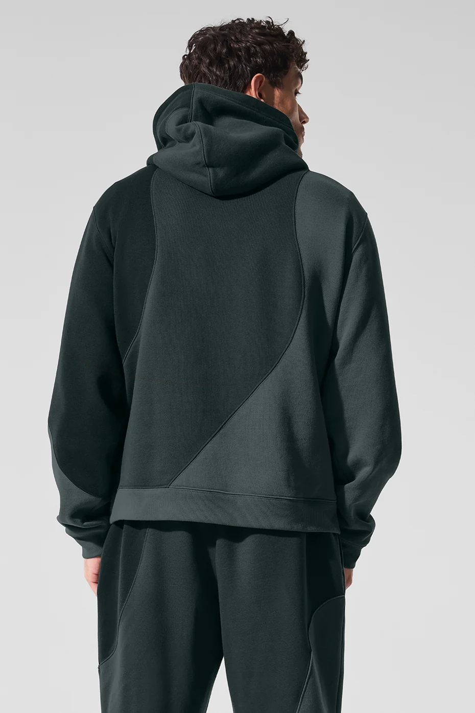 Make Waves Hoodie - Charcoal Green Tonal - Image 2