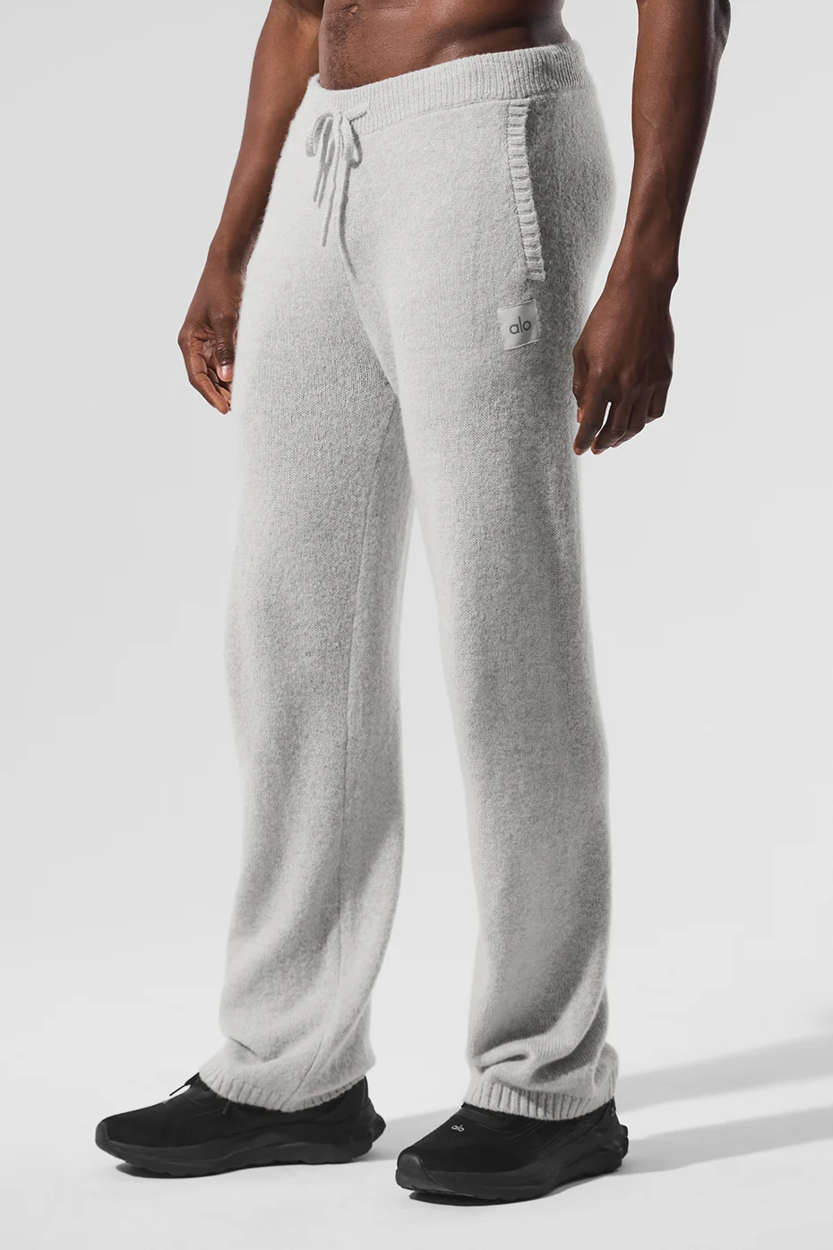 Wool Cashmere New Class Sweatpant - Pearl Grey Heather - Image 4