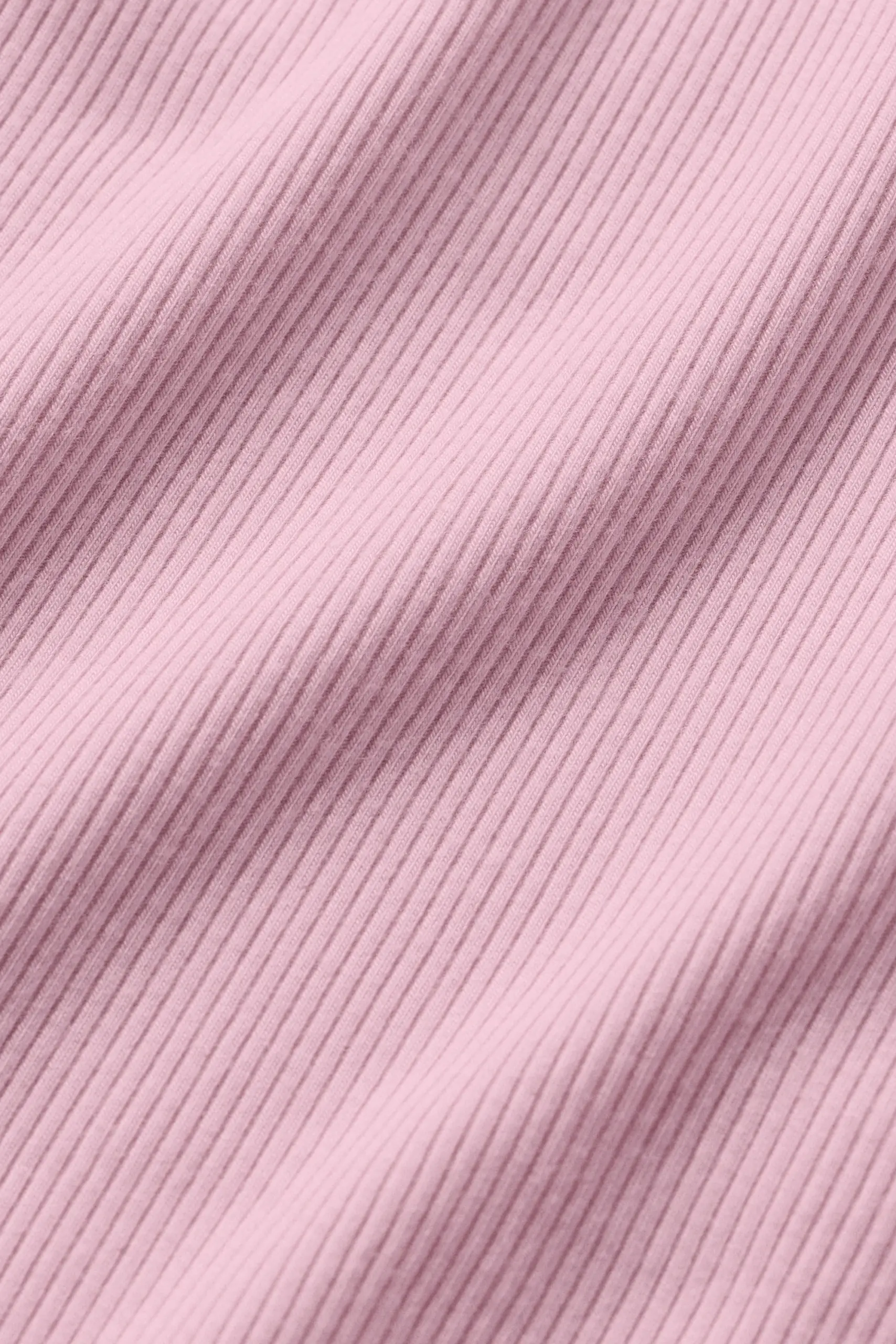 Ribbed Modal Cap Sleeve Top - Pink Marshmallow - Image 5