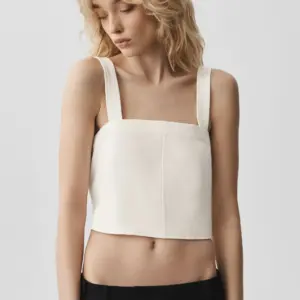 Cropped Dreamscape Tank - Ivory
