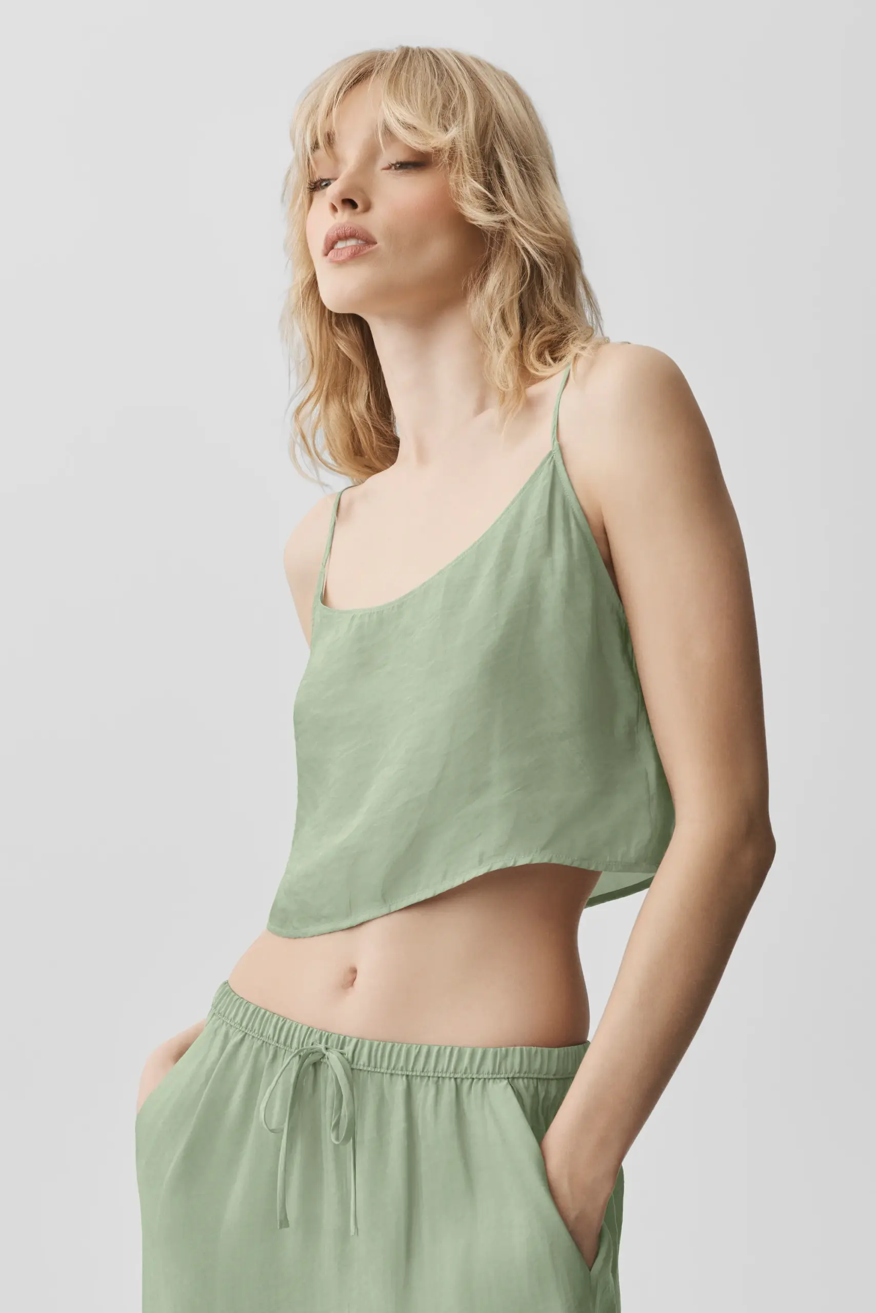 Semi-Sheer Golden Hour Tank - Dune Grass - Image 5