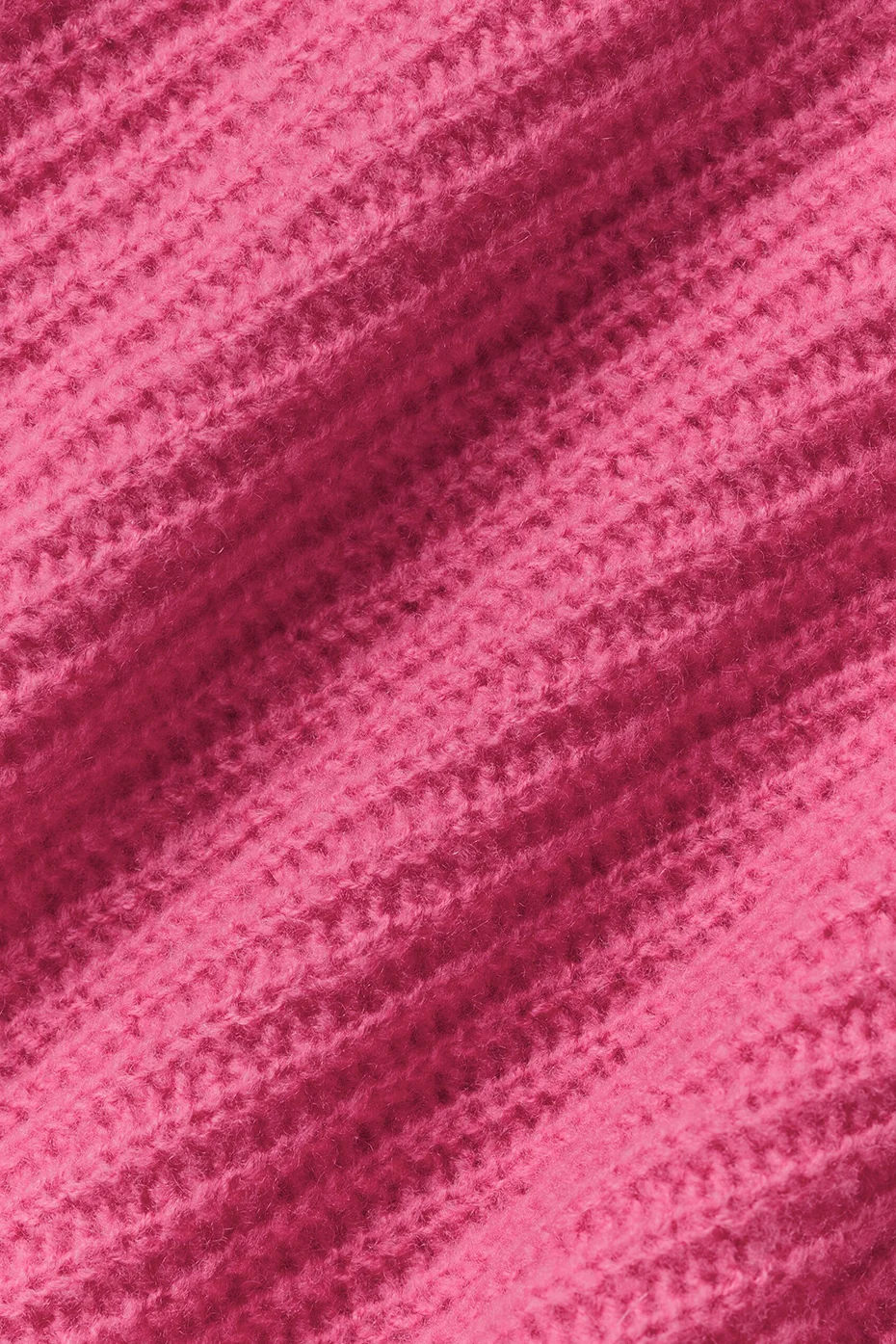 Wool Cashmere Ribbed Noble Full Zip Hoodie - Paradise Pink - Image 7