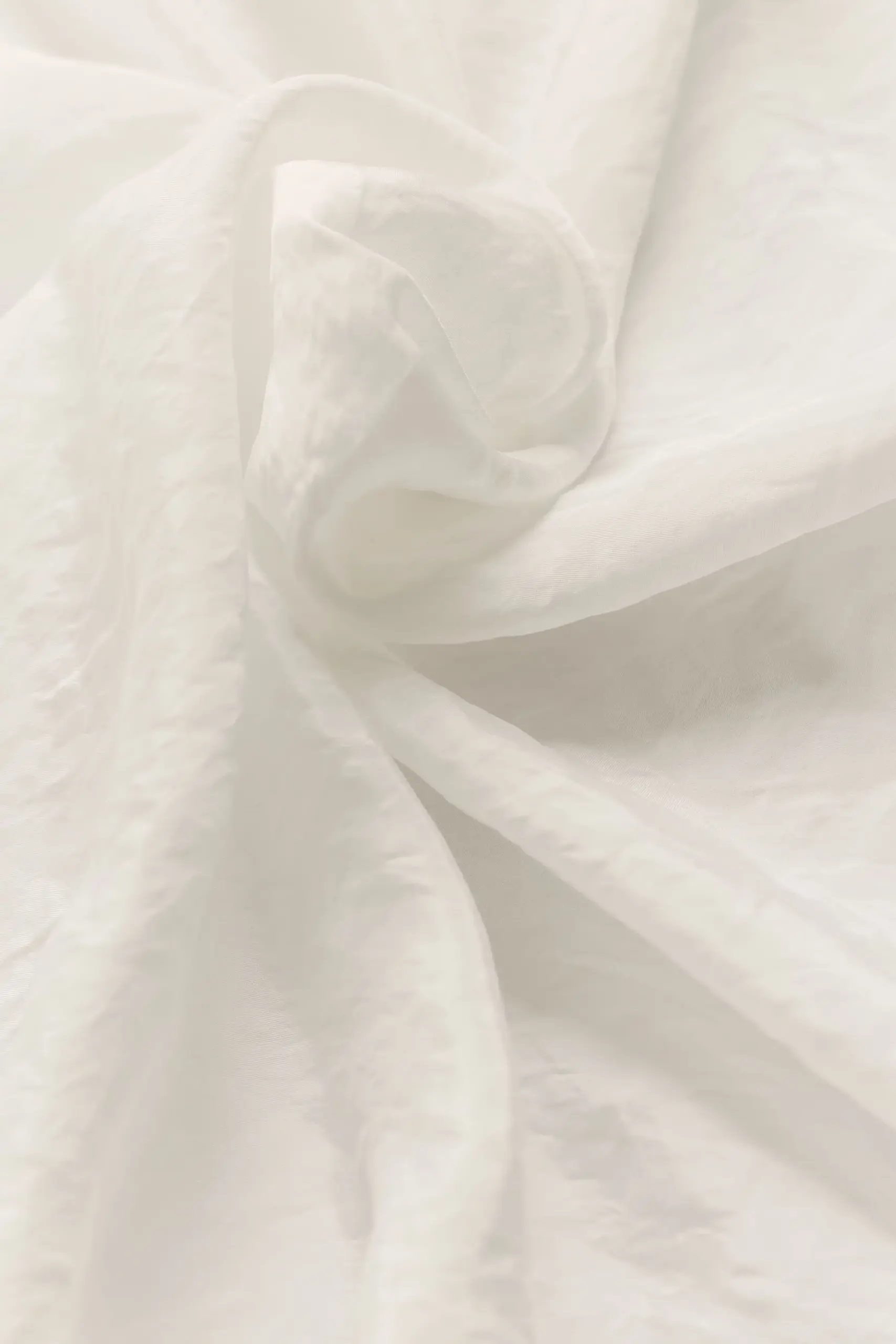 Semi-Sheer Golden Hour Button Down Long Sleeve - Ivory - Image 7