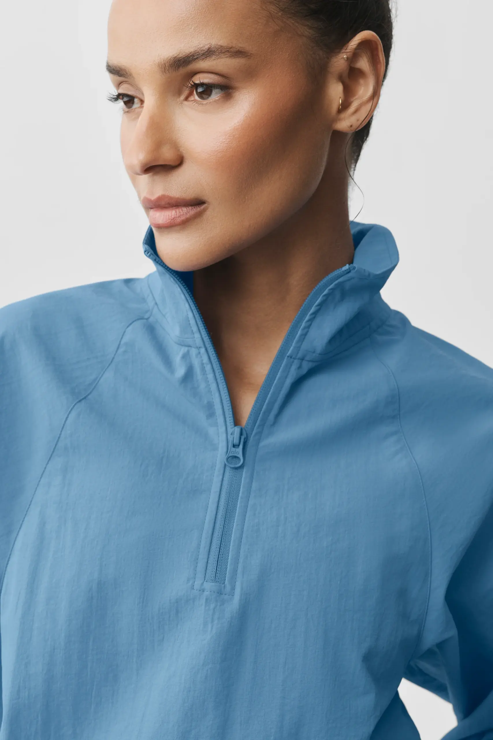 Cropped 1/4 Zip Alumni Pullover - California Blue - Image 4