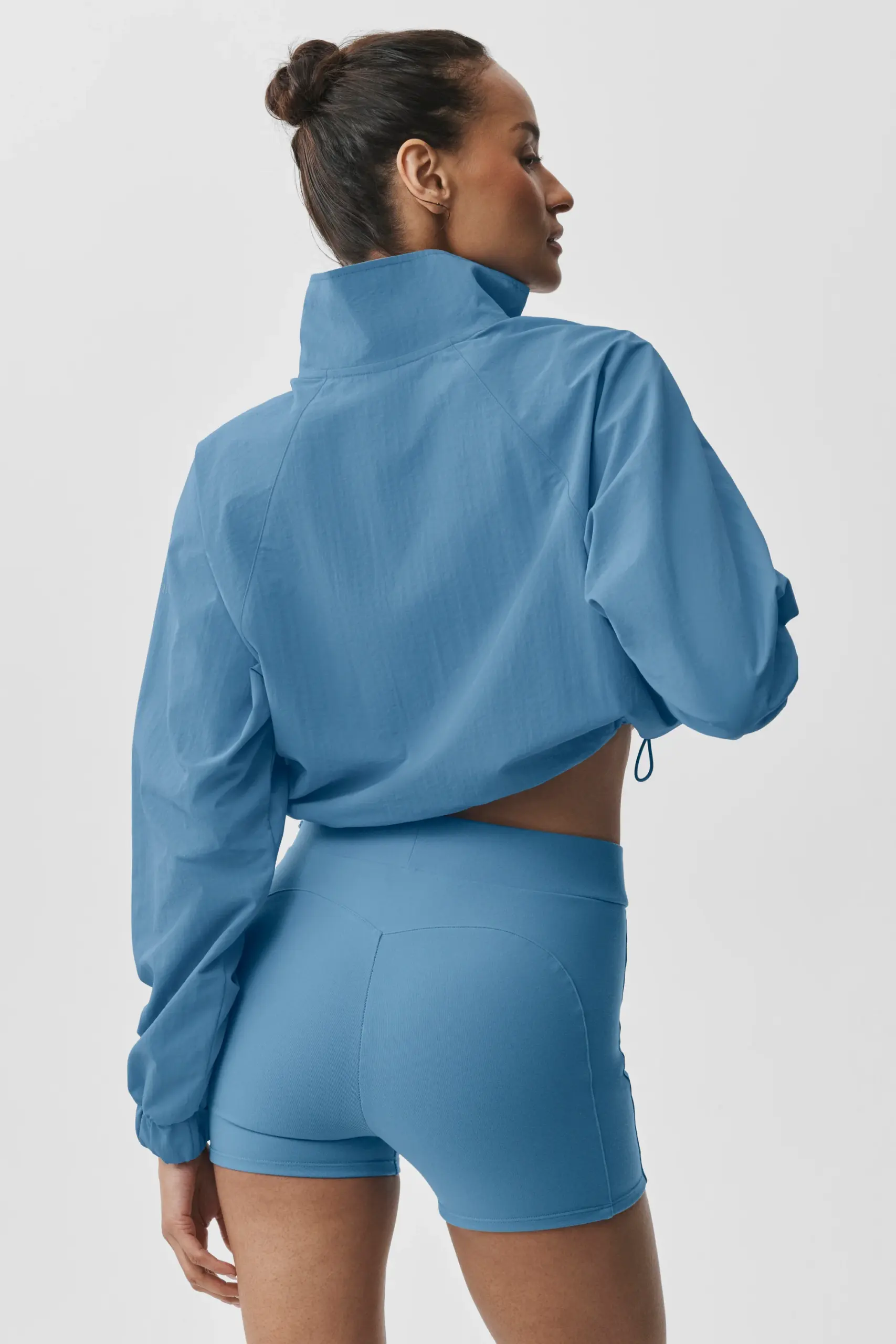 Cropped 1/4 Zip Alumni Pullover - California Blue - Image 2
