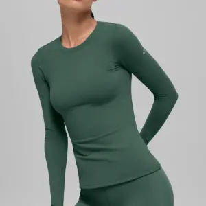 Airbrush Winter Warm Nocturne Long Sleeve - Clover Green