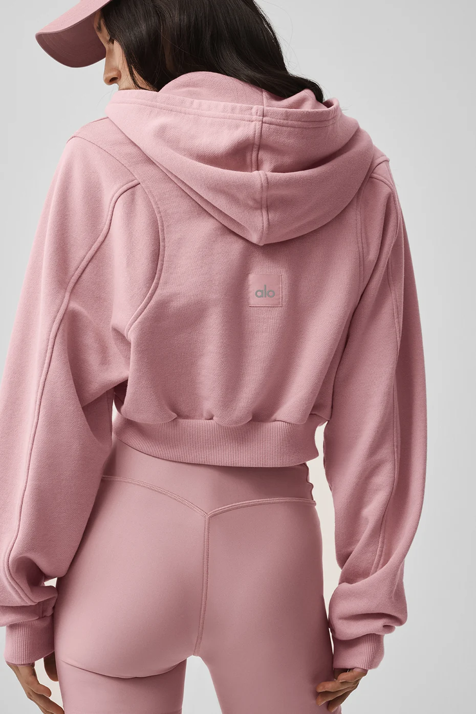 Sweet Escape Zip Up Hoodie - Vintage Pink - Image 2