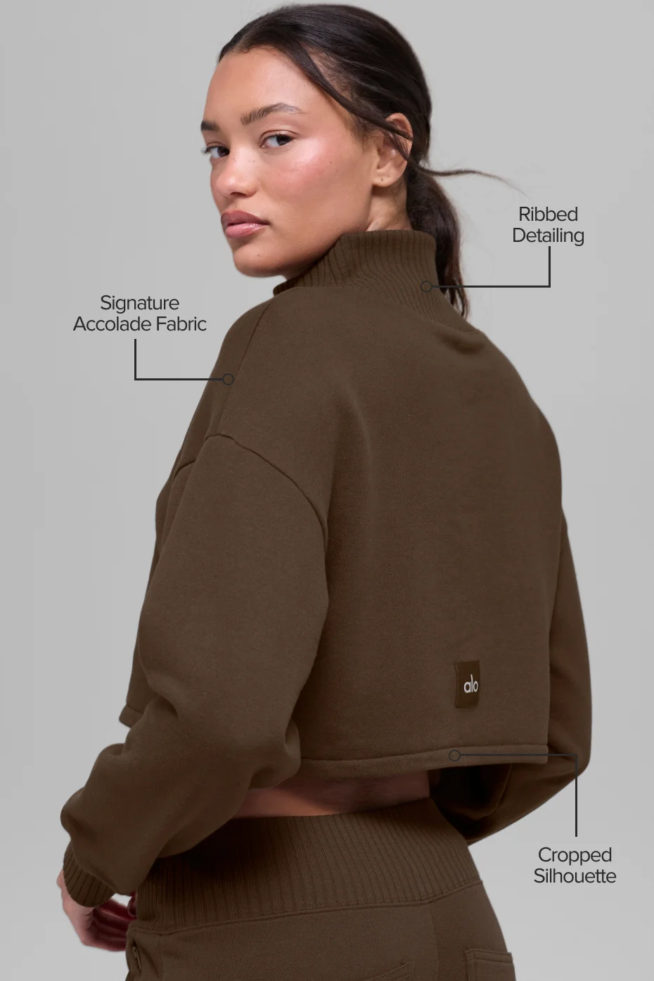 Cropped Serenity Coverup - Espresso - Image 2