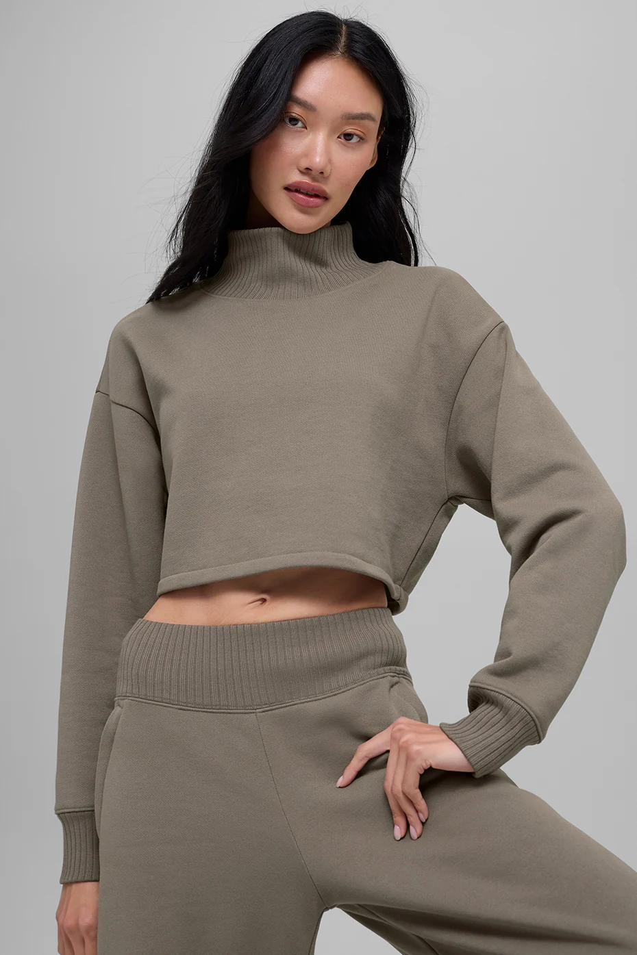 Cropped Serenity Coverup - Light Cocoa - Image 2