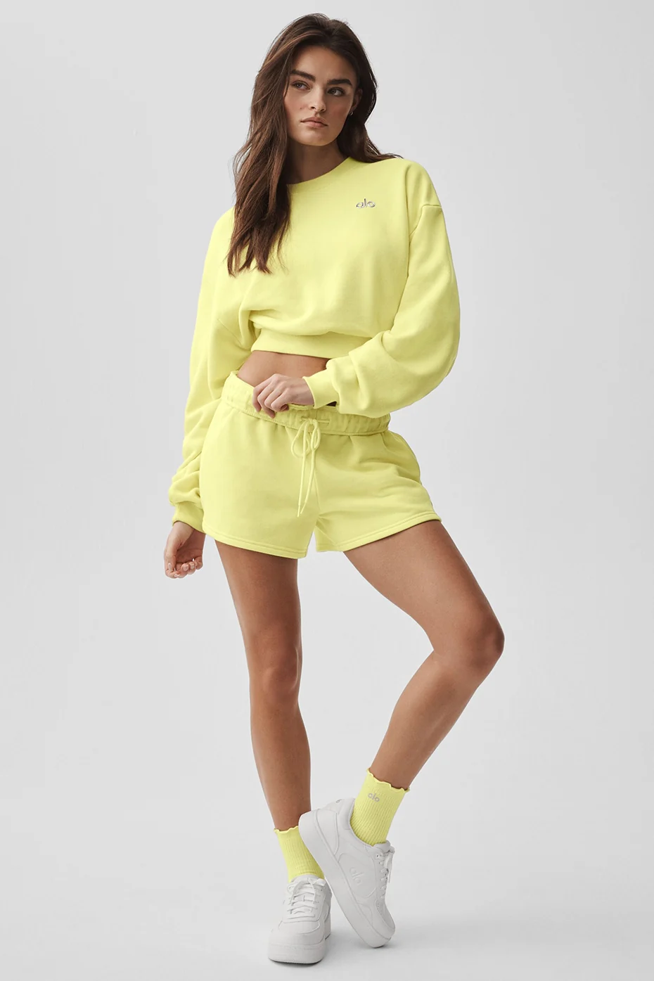 Cropped Accolade Crewneck - Sunshine - Image 6