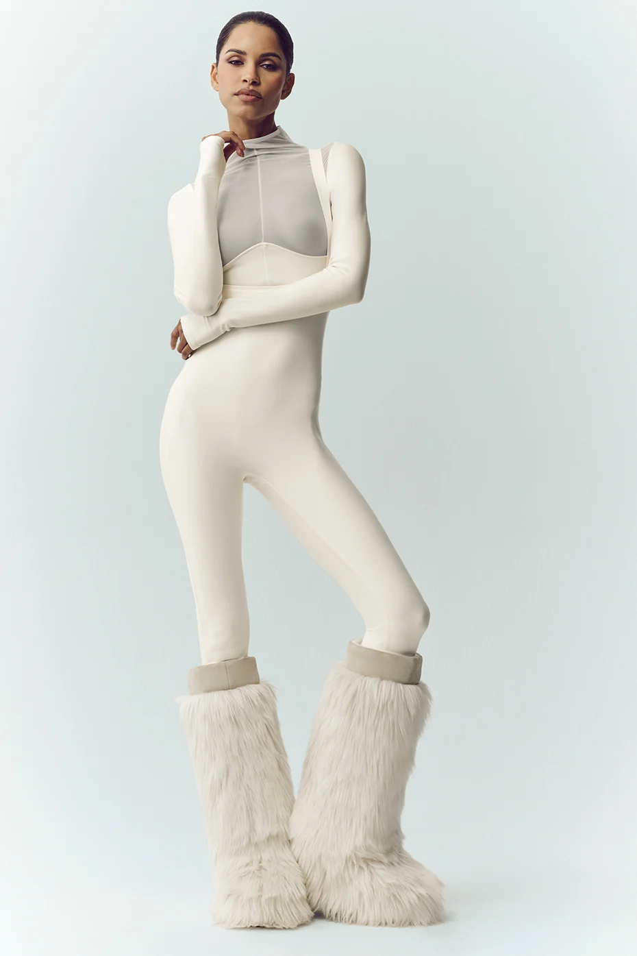 Airlift Winter Warm Mesh Ski Time Long Sleeve - Ivory - Image 4