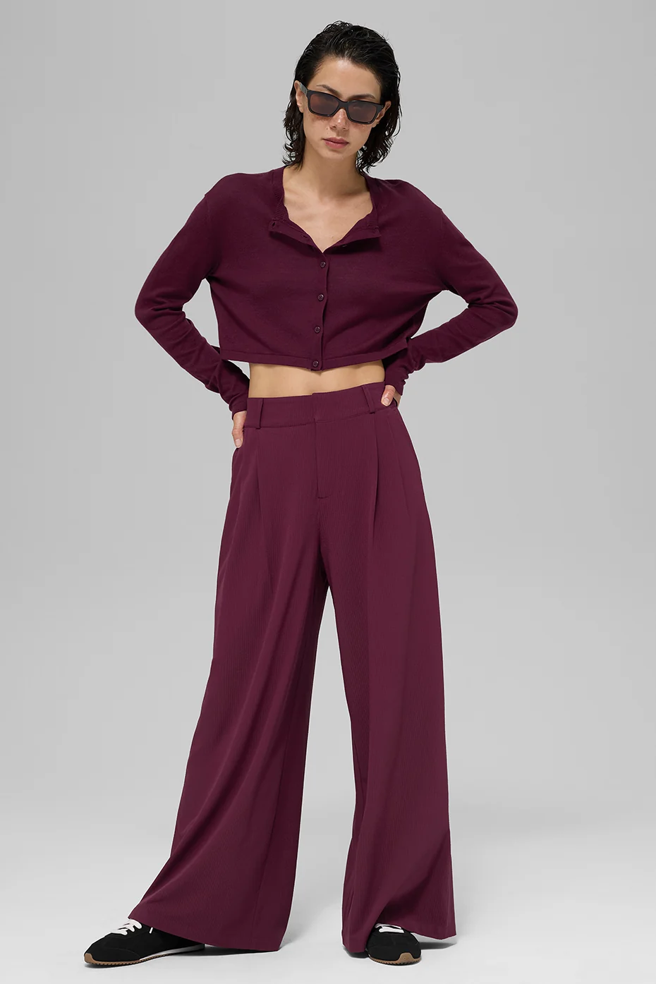 Supernatural Sweater Cardigan - Burgundy - Image 4