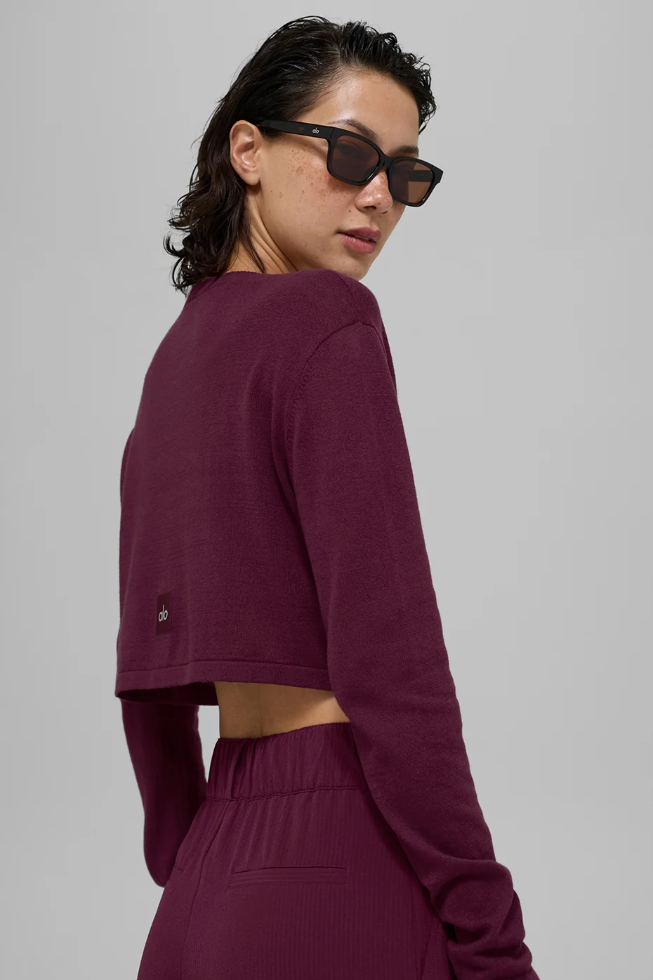 Supernatural Sweater Cardigan - Burgundy - Image 2