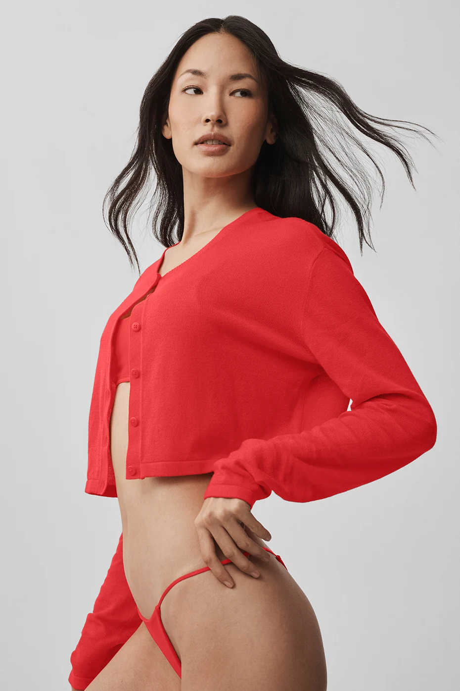Supernatural Sweater Cardigan - Bright Red - Image 3