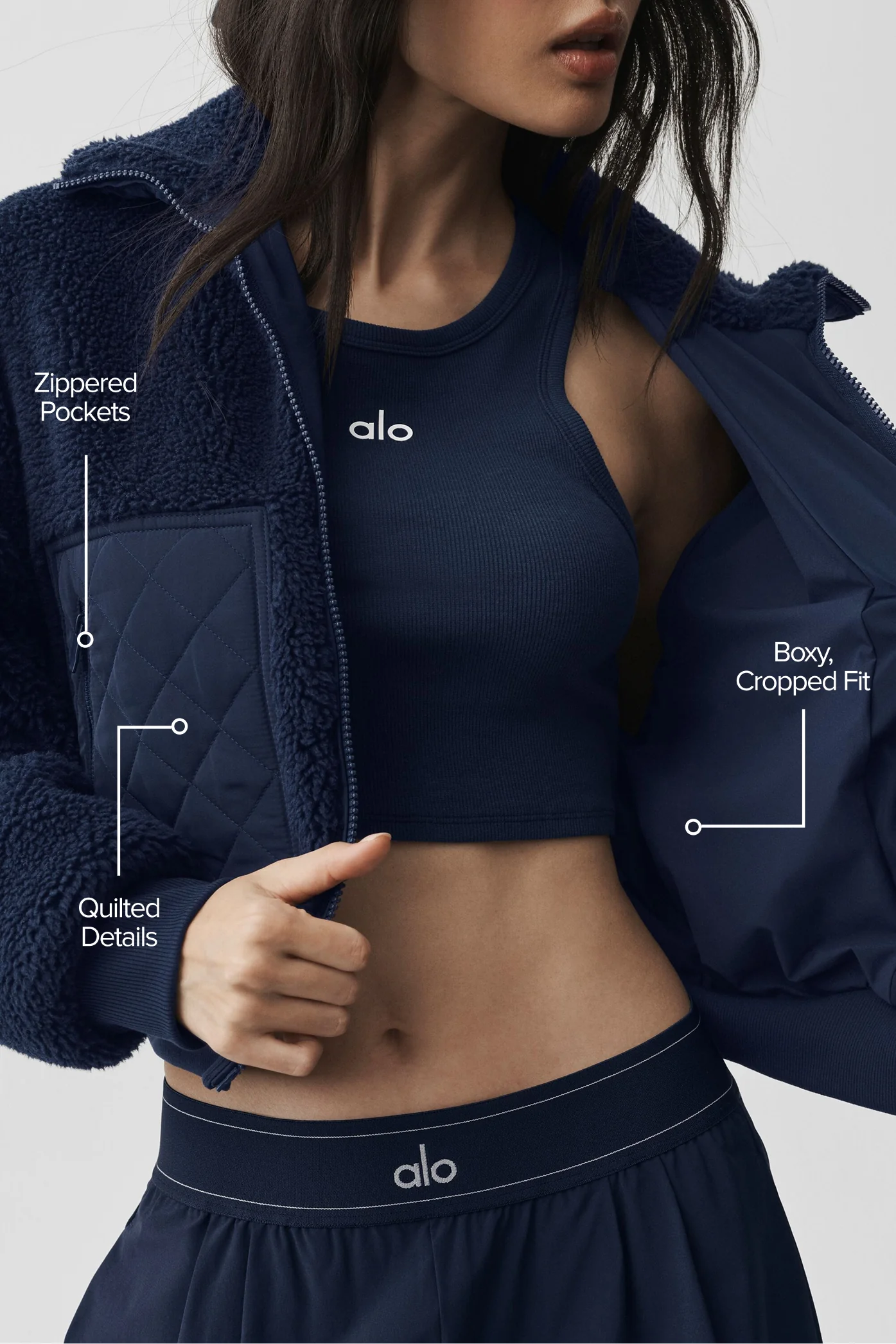 Sherpa Edge Bomber - Navy - Image 2