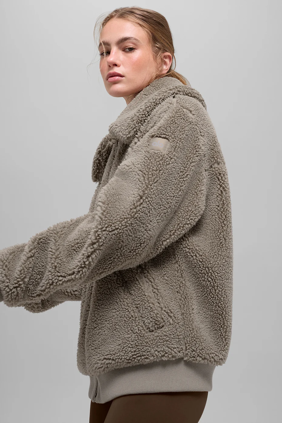 Sherpa Downtown Jacket - Light Cocoa - Image 4