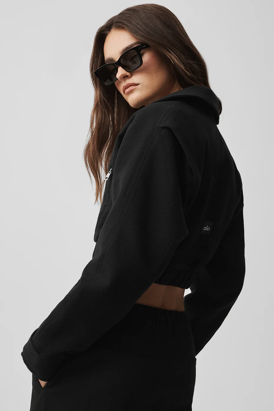 Cropped Cosmopolitan Jacket - Black - Image 3