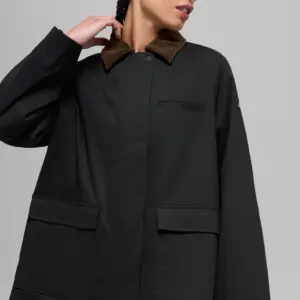 Twill Barn Jacket - Black/Espresso