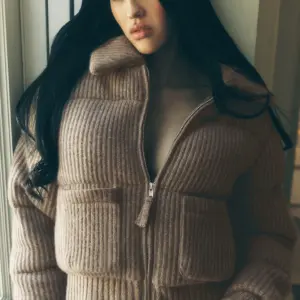 Cashmere Northstar Sweater Puffer - Alpine Cocoa Heather