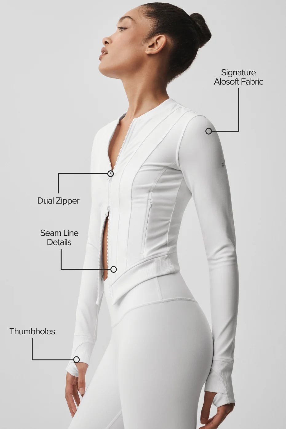 Alosoft Recharge Jacket - White - Image 2