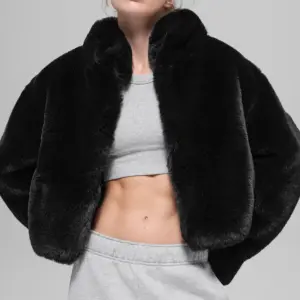 Faux Fur Allure Jacket - Black